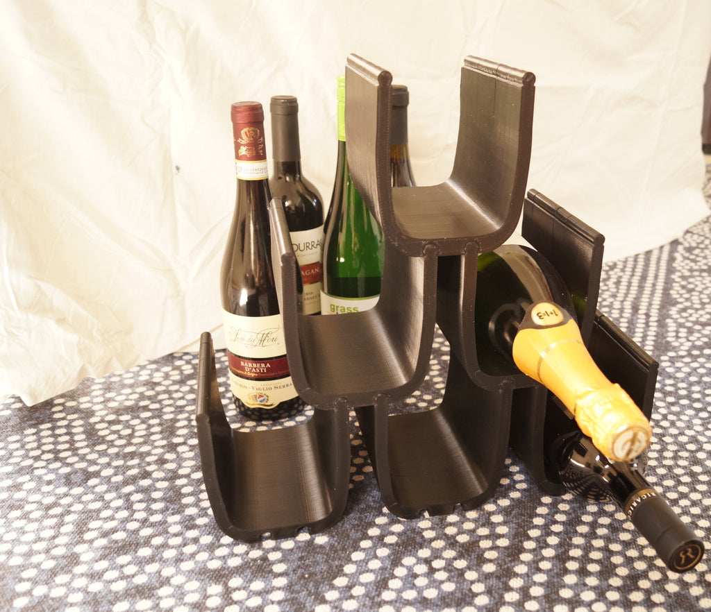 Portabottiglie modulare per conservare vino e altri oggetti