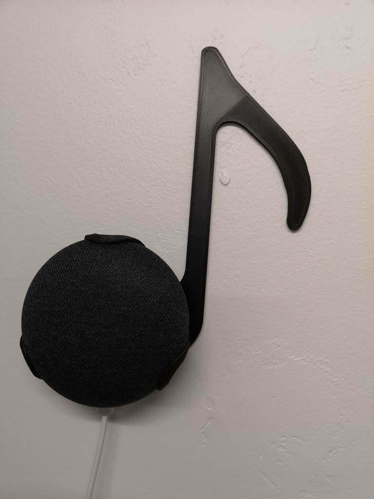 Supporto da parete Google Home Mini con nota musicale