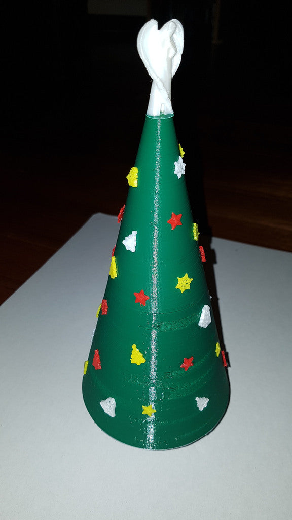 Contenitore portaoggetti a tema albero di Natale