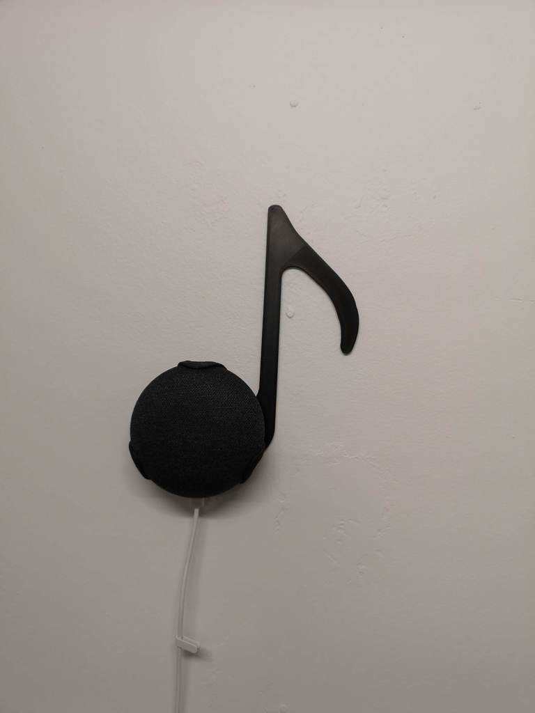 Supporto da parete Google Home Mini con nota musicale
