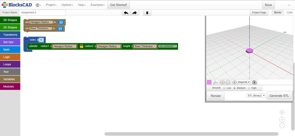 Tutorial sul generatore di Snoflager per BlocksCAD