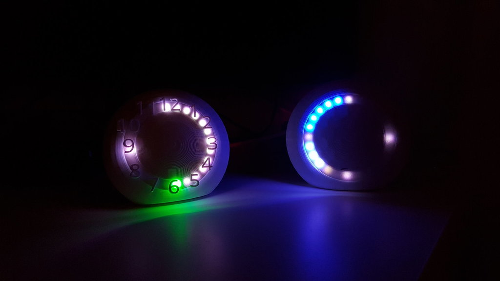 Supporto Neopixel per orologio e termometro controllati da Arduino
