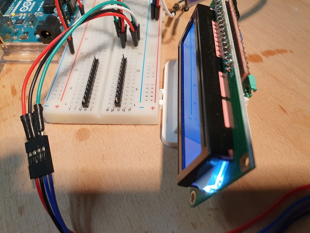 Supporto LCD universale con connettore inclinato per Steckbrett standard per Arduino e Raspberry Pi