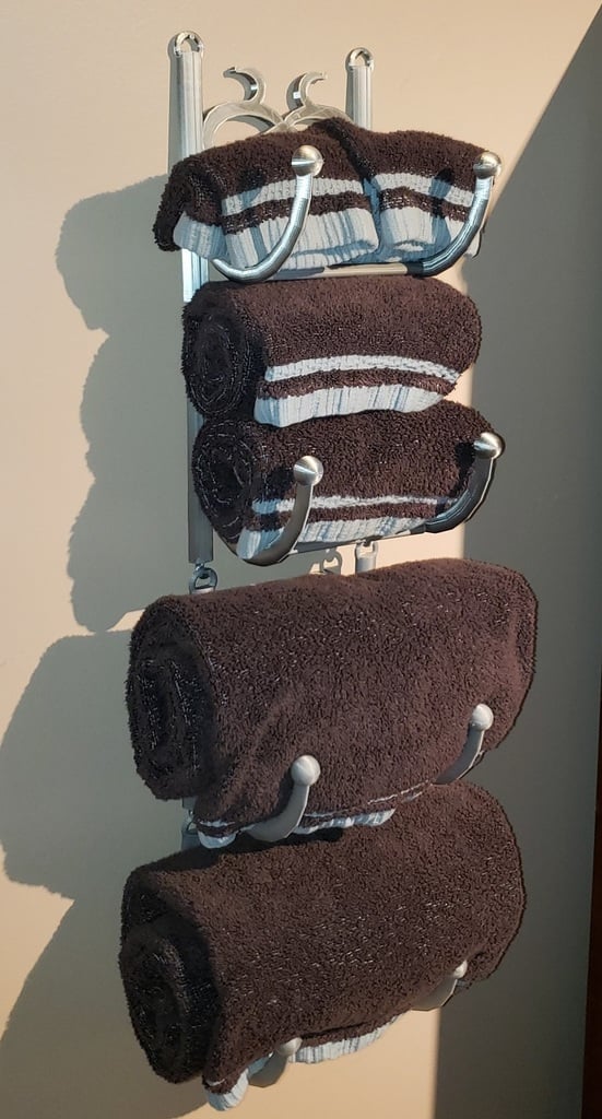 Porta asciugamani interconnessi per bagni