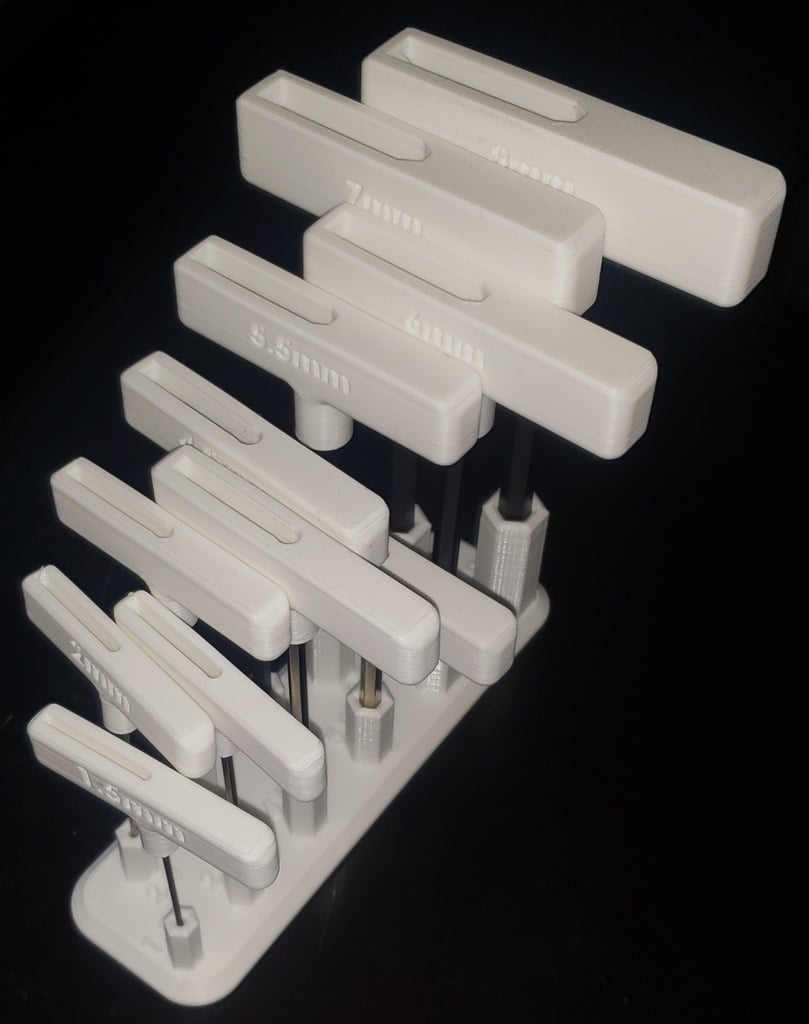 Set di chiavi a brugola &quot;Snap-Lock&quot; con impugnatura esagonale con supporti modulari da 1,3 mm a 10,0 mm