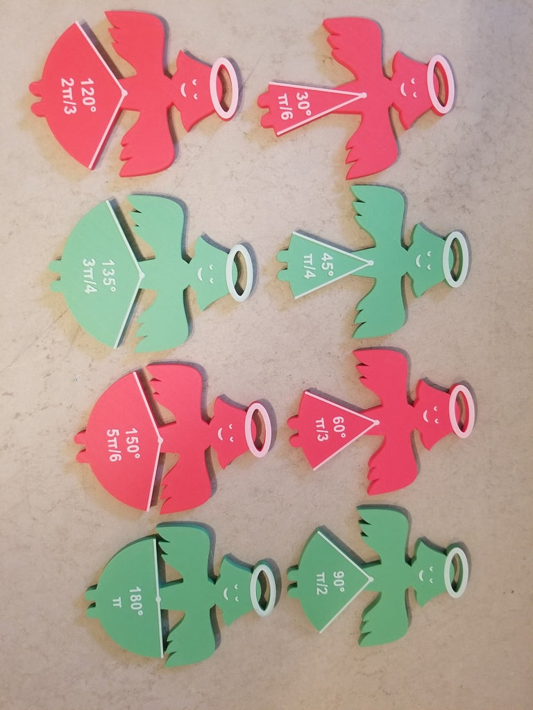 Ornamenti per albero di Natale ad angolo per l&#39;apprendimento della matematica