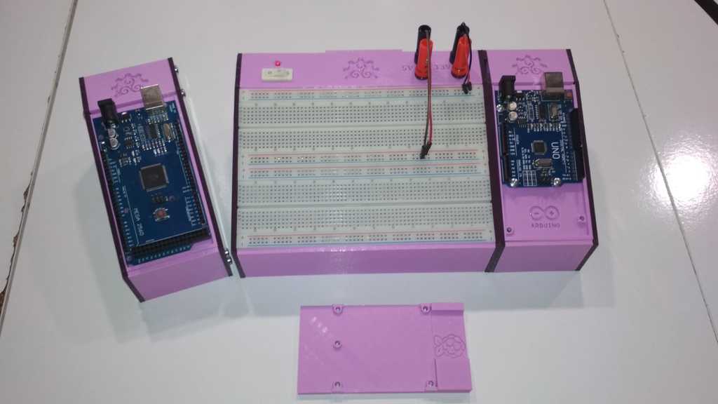 Supporto modulare Arduboard/Breadboard per Arduino e Raspberry