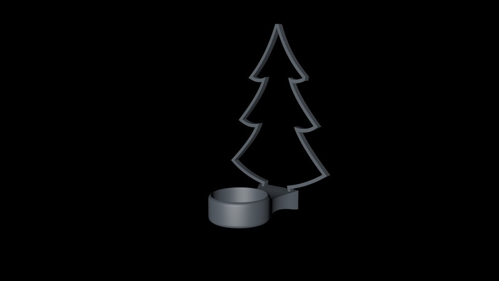 Albero di Natale con portacandele Tealight