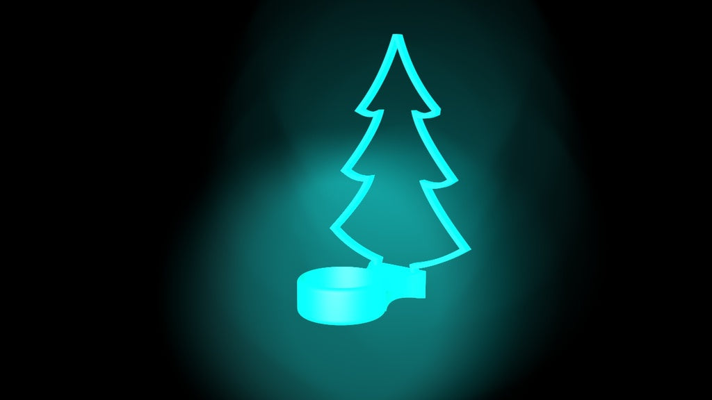 Albero di Natale con portacandele Tealight