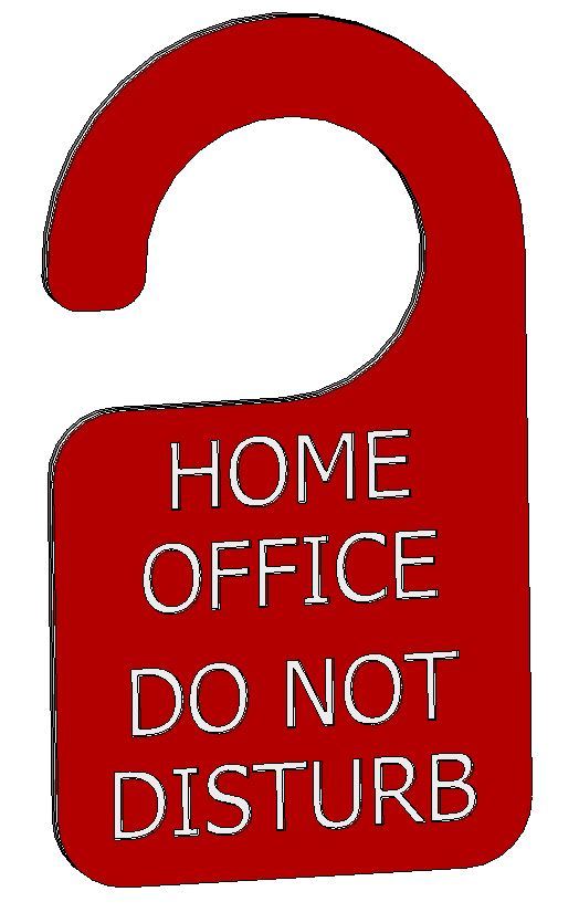 Targa per porta dell&#39;ufficio domestico a 3 colori: &quot;Non disturbare&quot;