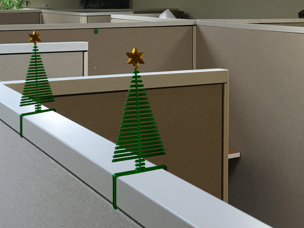 Addobbi per l&#39;albero di Natale su misura per l&#39;ufficio