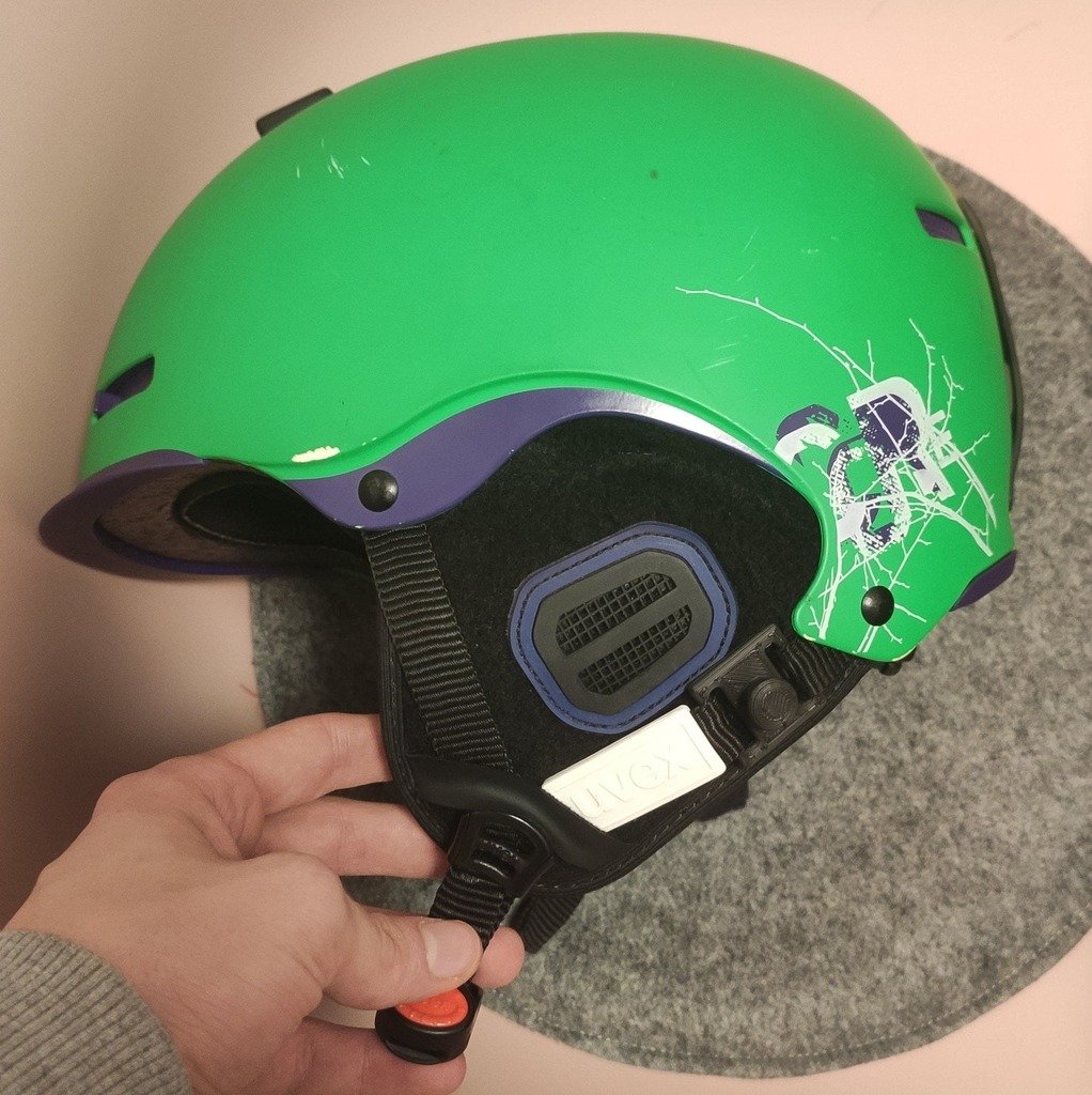 Porta maschera per casco sci senza supporto