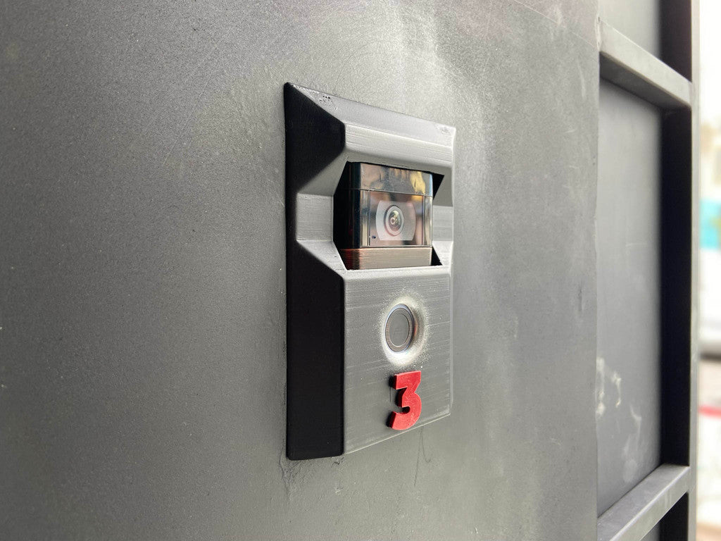 Custodia Ring Doorbell 2 montata in alluminio per pareti sottili