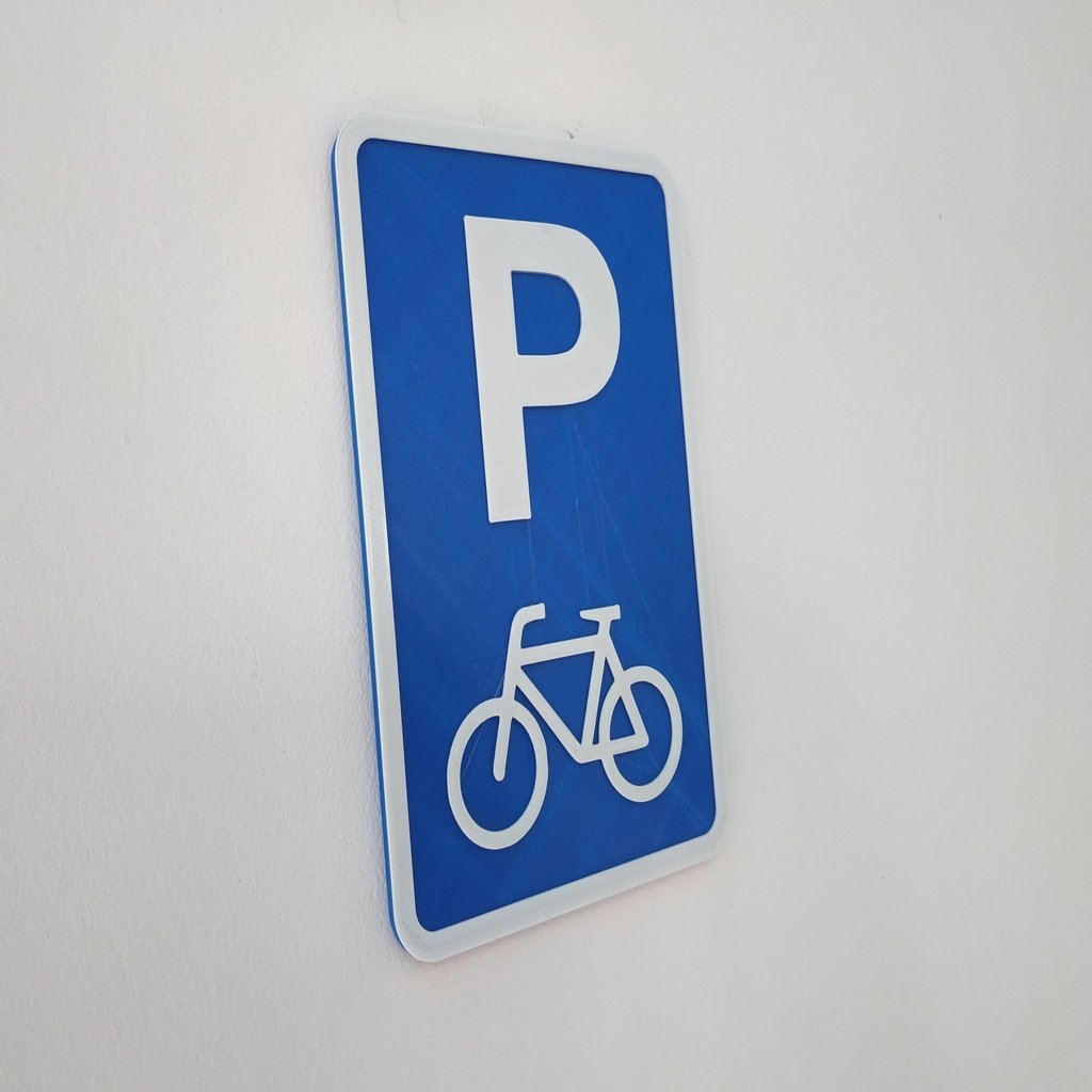 Segno di parcheggio per biciclette