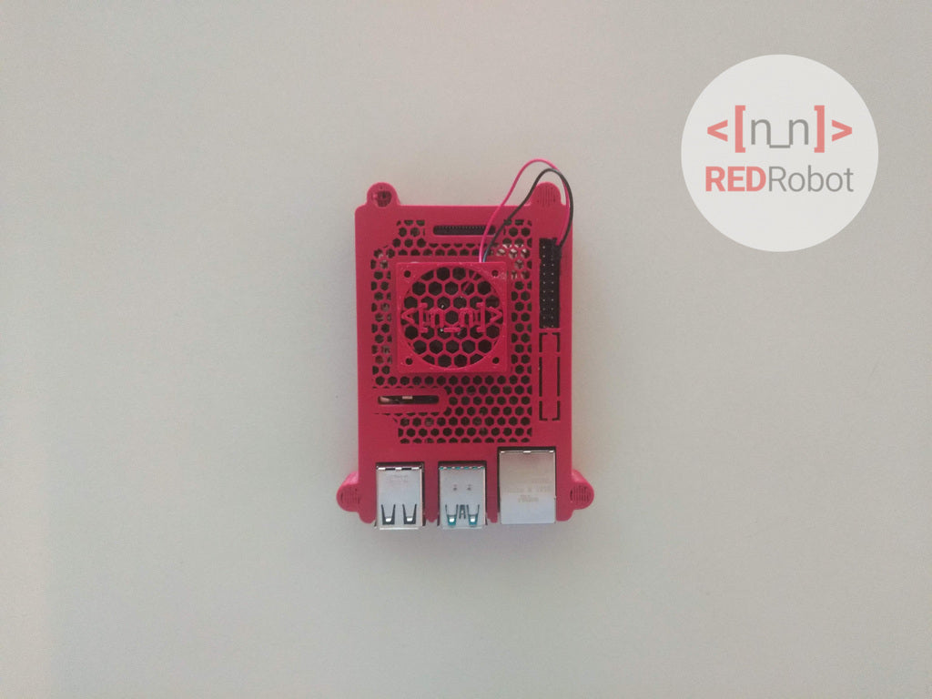 Custodia sottile REDRobot con dispenser per Raspberry Pi 4
