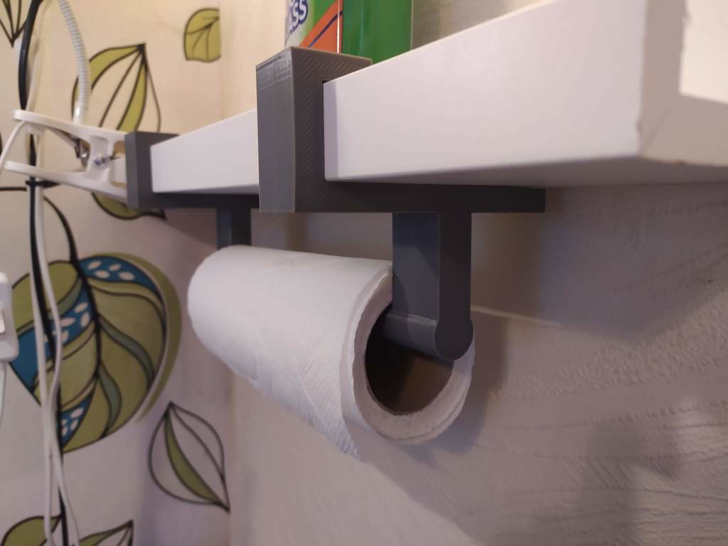 Porta asciugamani da cucina per mensola Ikea Mosslanda