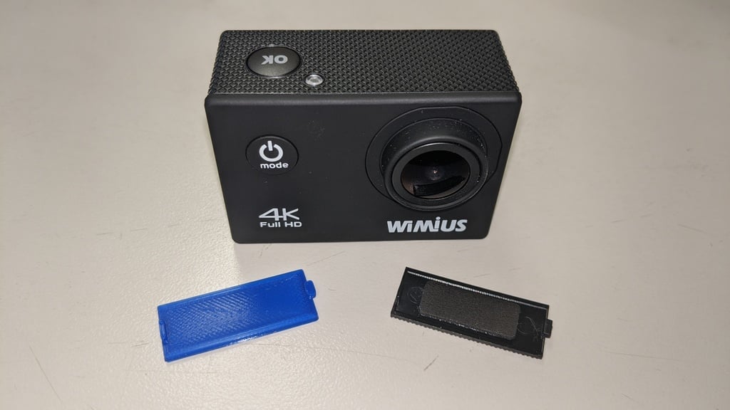 Sostituzione del coperchio della batteria della action camera Wimius 4K
