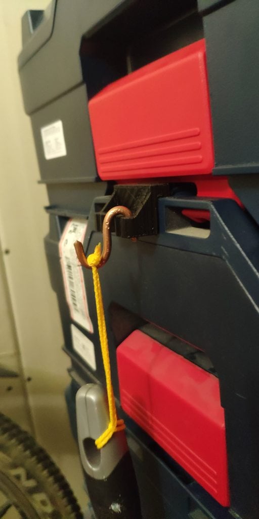 Clip di montaggio laterale per cassetta degli attrezzi Bosch L-Boxx