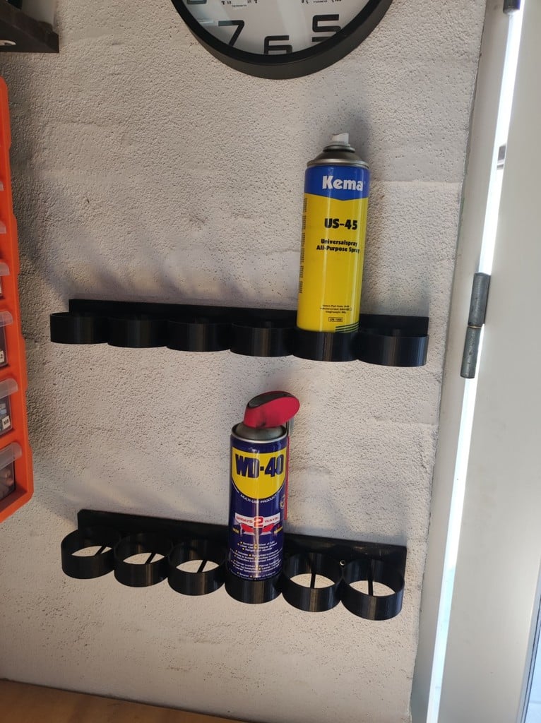 Semplice supporto per 3 bombolette spray per bombolette di vernice