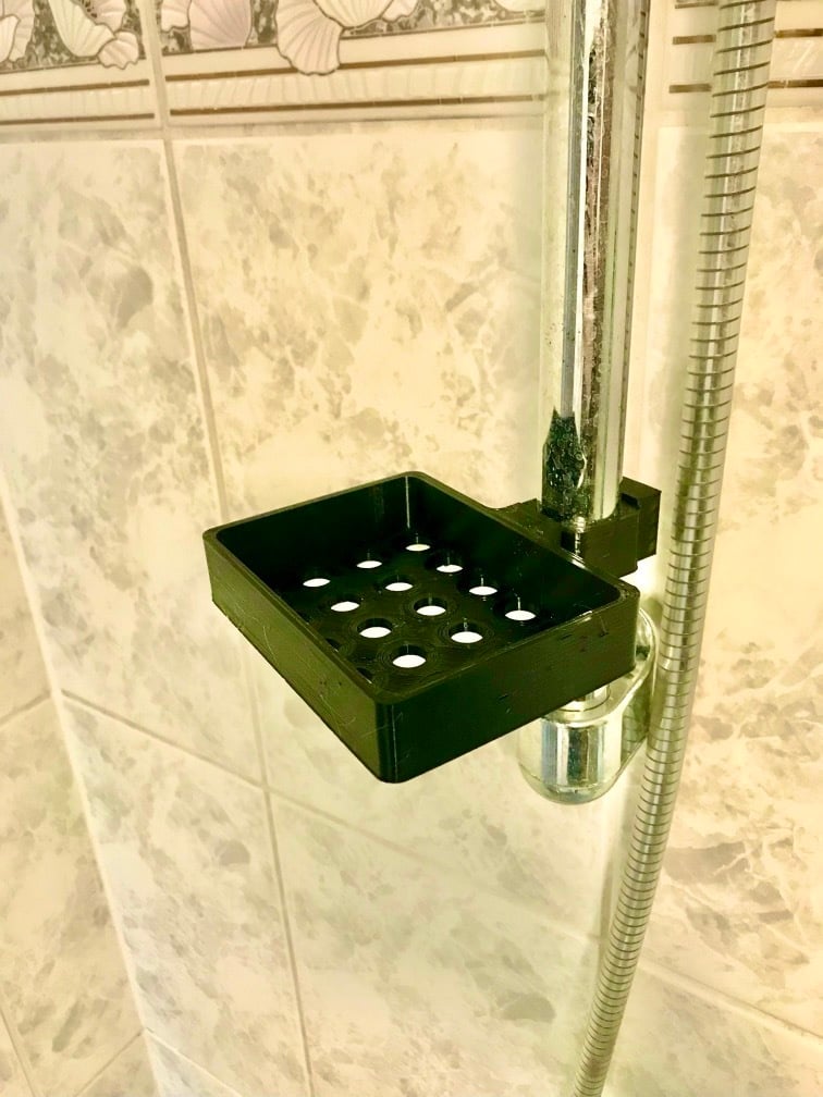 Piano doccia per aste doccia standard tedesche con diametro 25 mm
