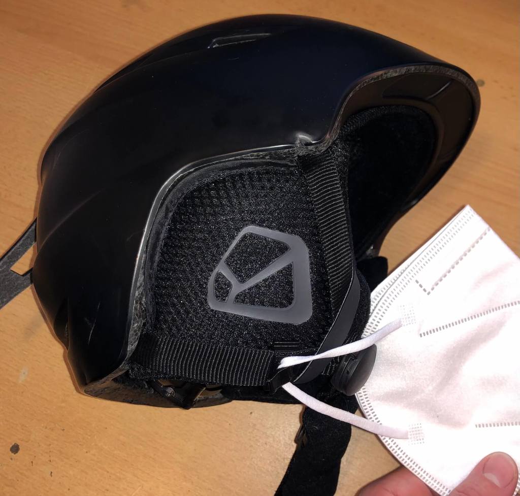 Clip per casco da sci per maschera Covid con angolazione perfetta