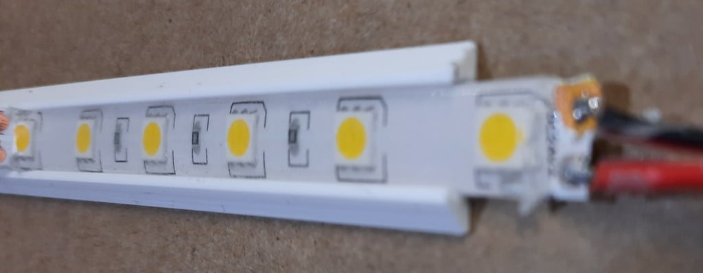 Supporto per striscia LED da 10 mm per custodia IKEA LACK