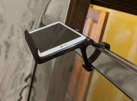 Appendino da parete per doccia per smartphone