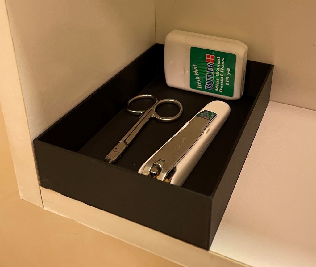 Vassoio portaoggetti semplice per bagno e ufficio