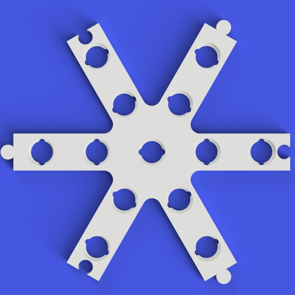 WS2811 Pixel Endless Snowflake Puzzle - Luci di Natale scalabili