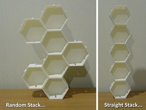 Hex Stackers Soluzione di stoccaggio per piccoli oggetti